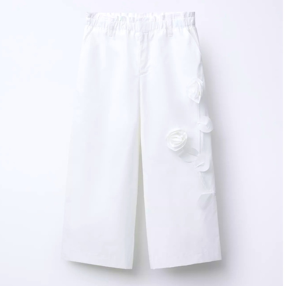 ZARA KIDS GIRLS 3D FLOWER PANTS